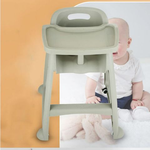 Ghế Ngồi Ăn Trẻ Em Kiểu Nhà Hàng - Ghế Nhựa PP Đa Năng Màu Ghi, Thích Hợp Cho Bé, Dụng Cụ Bếp Chất Lượng (TV1388)