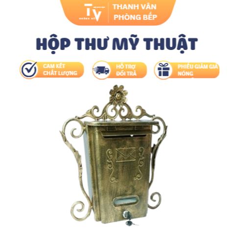 Hộp Thư Mỹ Thuật Cao Cấp Sang Trọng - Thiết Kế Hiện Đại, Chất Liệu Sắt Sơn Tĩnh Điện - Phụ Kiện Văn Phòng Đẳng Cấp (TV1326)