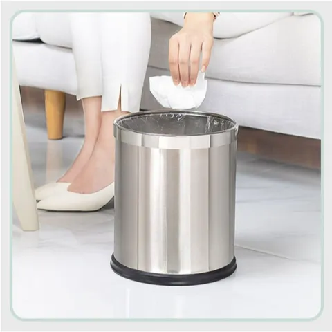 Thùng rác Inox không nắp (TV1395)