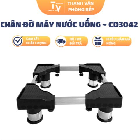 Chân Đỡ Máy Nước Uống Nóng Lạnh Inox CP - Kích Thước Từ 300 Đến 420MM, Tải Trọng 50Kg, Sản Phẩm Chính Hãng TVKITCHEN (TV1247)