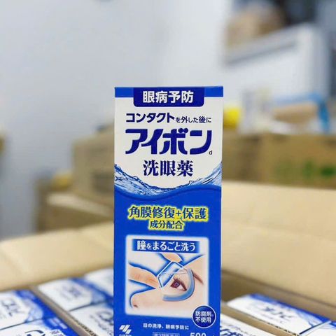 Nước Rửa Mắt Eyebon Kobayashi 500ml - Sản Phẩm Chăm Sóc Mắt Chất Lượng Nhật Bản, Giúp Làm Sạch & Dưỡng Ẩm Đôi Mắt Thoải Mái