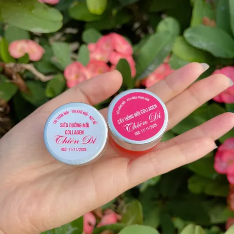 Combo Dưỡng Môi Collagen Thiên Di - Tẩy Thâm & Cấy Hồng Môi Tự Nhiên, Kích Màu Phun Xăm Hiệu Quả Lâu Dài