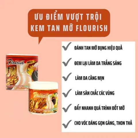 Cao Gừng Tan Mỡ Flourish 500ml - Giảm Mỡ Bụng, Đùi, Bắp Tay, Săn Chắc Da, Hiệu Quả Cho Toàn Body