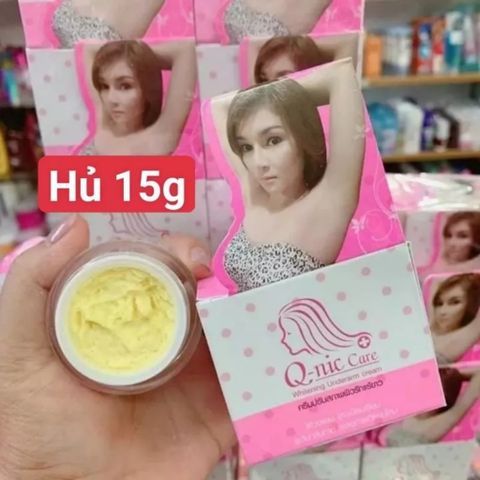 Kem Giảm Thâm Nách Thái Lan Q-NIC CARE - Làm Trắng Da, Khử Mùi, Cho Vùng Nách, Đầu Gối, Khuỷu Tay Sáng Mịn