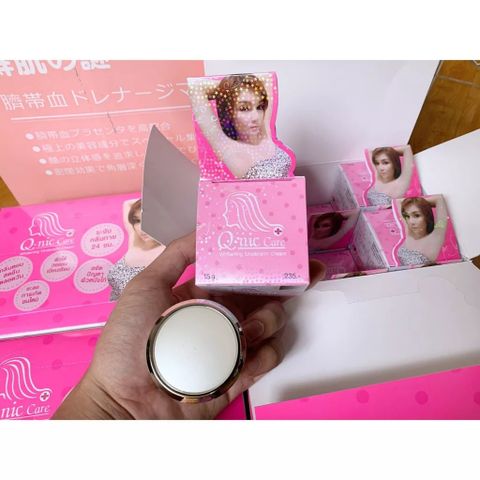 Kem Giảm Thâm Nách Thái Lan Q-NIC CARE - Làm Trắng Da, Khử Mùi, Cho Vùng Nách, Đầu Gối, Khuỷu Tay Sáng Mịn