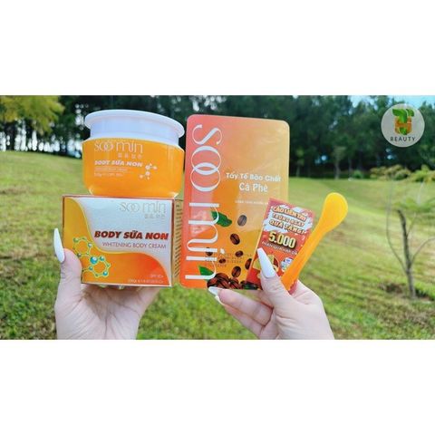 Kem Body Trắng Da Cấp Tốc SOO MIN 250gr - Chống Nắng, Phục Hồi Da Mỏng Yếu, Dưỡng Trắng Mịn màng Ngày và Đêm Hàn Quốc