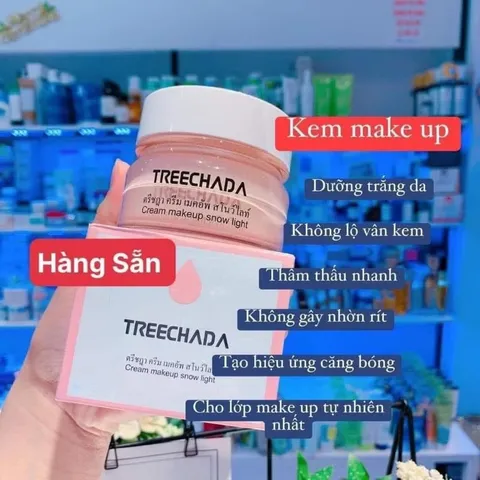 Kem Makeup Tree Chada Thái Lan SPF 50+ - Dưỡng Ẩm, Dưỡng Trắng, Không Gây Bí Lỗ Chân Lông - Sản Phẩm Thay Thế BB Cream, CC Cream