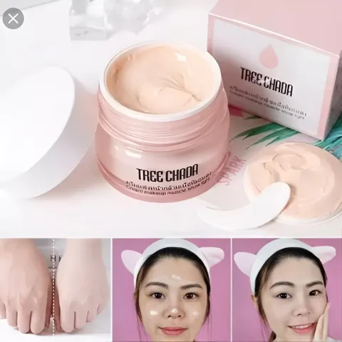 Kem Makeup Tree Chada Thái Lan SPF 50+ - Dưỡng Ẩm, Dưỡng Trắng, Không Gây Bí Lỗ Chân Lông - Sản Phẩm Thay Thế BB Cream, CC Cream