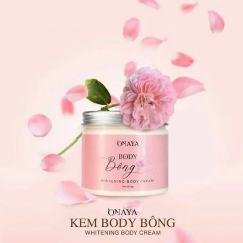Kem Body Bông Dưỡng Trắng Da ONAYA 240g - Kem Dưỡng Trắng Da Mịn Màng, Chống Nắng và Dưỡng Ẩm Cho Làn Da Rạng Rỡ
