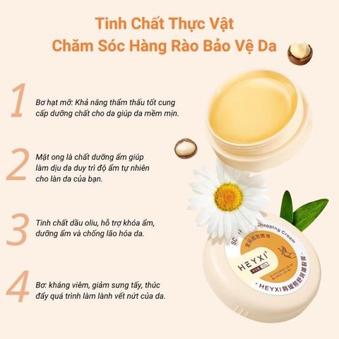 Kem Dưỡng Ẩm Chống Nẻ Da Heyxi 20g - Giúp Phục Hồi, Cấp Nước Cho Da Khô, Nứt Nẻ, Mịn Màng, Khỏe Mạnh
