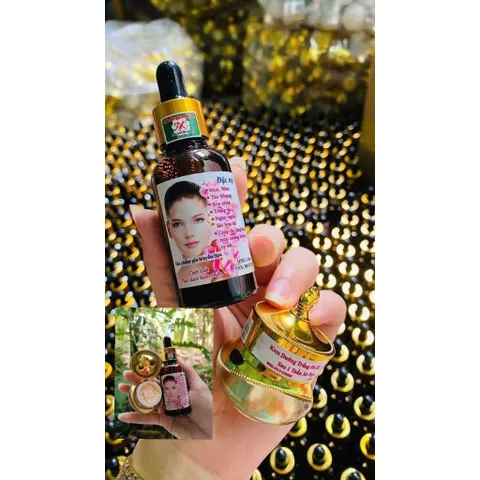 Combo Tái Tạo Da Xuất Sứ Việt Nam - Bộ Kem Chăm Sóc Da Chống Nám, Mụn, Tàn Nhang, Giúp Da Căng Bóng, Mịn Màng
