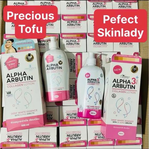 Sữa Dưỡng Thể Alpha Arbutin 3 Plus Collagen 500ml - Dưỡng Trắng Da, Cung Cấp Độ Ẩm, Ngừa Lão Hóa, Hương Thơm Dễ Chịu