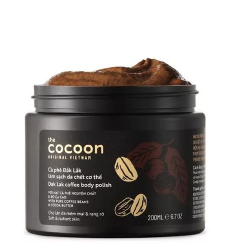 Tẩy Da Chết Body Cà Phê Đăk Lắk CooCoon - Sản Phẩm Chăm Sóc Da Thiên Nhiên 200g, Giúp Da Mềm Mịn và Sáng Màu