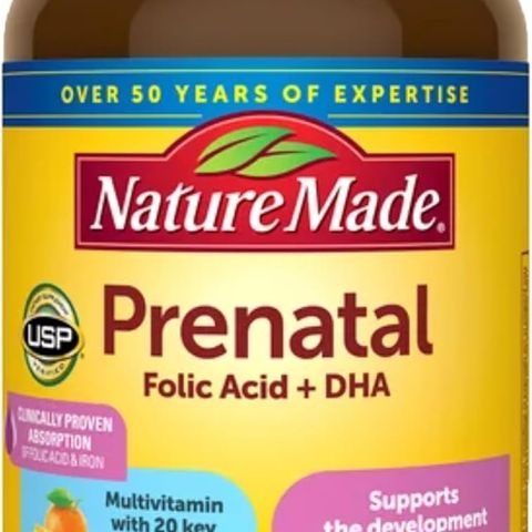 Viên uống bổ bầu Prenatal Nature Made 150 viên - Vitamin và khoáng chất cho mẹ và bé, Hỗ trợ phát triển não bộ và sức khỏe thai kỳ