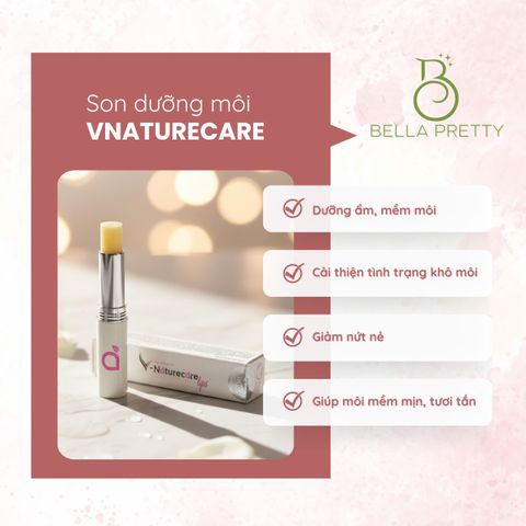 Son Dưỡng Môi Nam Nữ Vnaturecare Hương Dâu - Dưỡng Ẩm Mềm Mại Cho Nam Nữ, Chống Nứt Nẻ