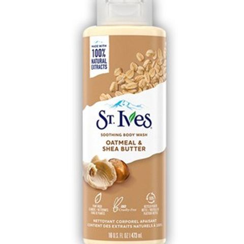 Sữa Tắm ST.Ives Body Wash 650ml - Dưỡng Ẩm, Tẩy Tế Bào Chết, Giúp Da Mềm Mại và Khỏe Mạnh, Hương Thơm Thư Giãn
