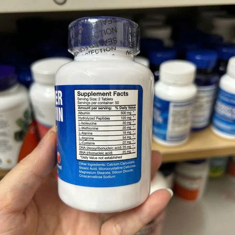 Bổ gan, tăng đề kháng Super Albumiin Nu-Health USA 100 viên