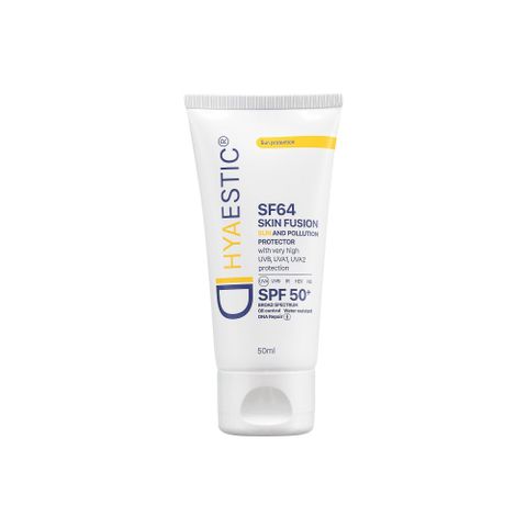 Kem Chống Nắng Hyaestic SF64 Skin Fusion SPF50+ - Bảo Vệ Da Tối Đa, Chống UV, Cung Cấp Độ Ẩm, Dành Cho Da Nhạy Cảm