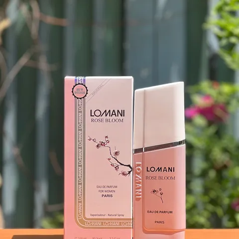 Nước hoa nữ Lomani Rose Bloom 100ml - Eau De Parfum Pháp, Hương Hoa Dịu Dàng, Phong Cách Thanh Lịch cho Hẹn Hò và Dạo Phố