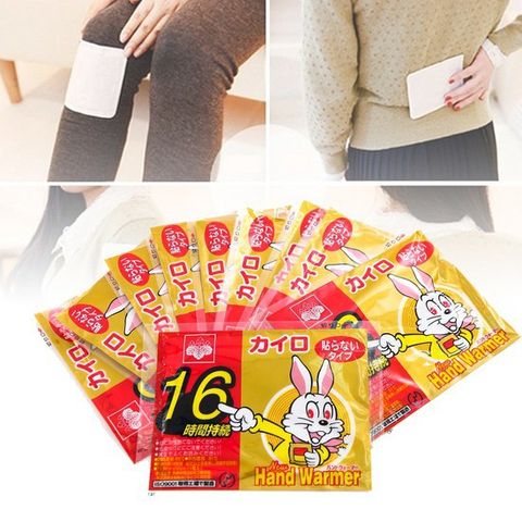 Miếng Dán Giữ Nhiệt Kairo Hand Warmer Nhật Bản - 10 Miếng Giữ Ấm Cơ Thể Liên Tục Đến 16 Giờ, Tiện Lợi Cho Mùa Đông