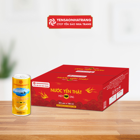 Thùng 30 Lon Nước Yến Thật - Vị Mật Ong