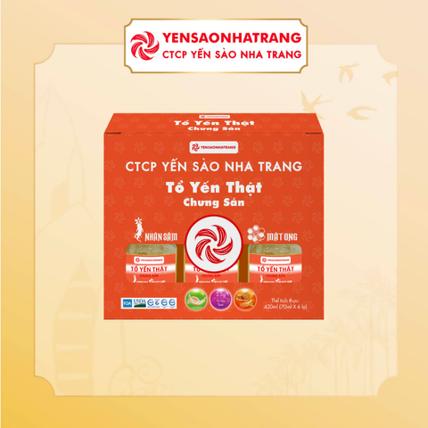 Tổ Yến Thật Chưng Sẵn Nhân Sâm Mật Ong2,5g (420ml)