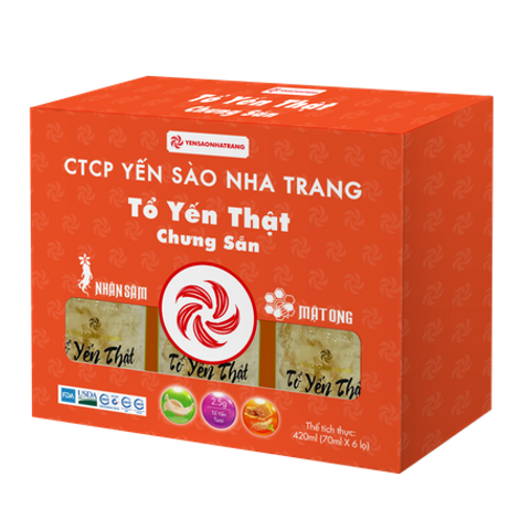 Tổ Yến Thật Chưng Sẵn Nhân Sâm Mật Ong2,5g (420ml)