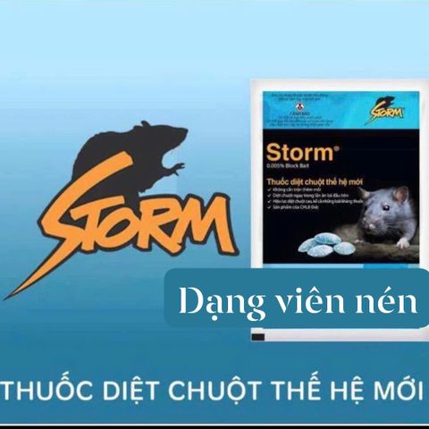 Viên nén diệt chuột sinh học Storm - Hàng Đức, Gói 20 Viên, An Toàn Hiệu Quả, Khử Chuột Tại Nhà