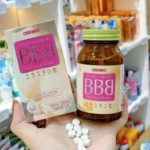 Viên uống tăng vòng 1 BBB Elastin Orihiro Japan 300 viên