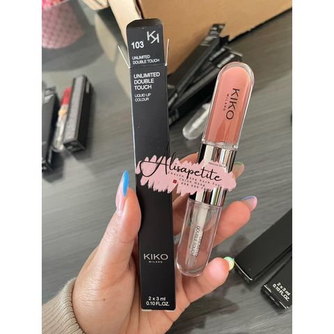 Son KIKO Unlimited Double Touch 2 Đầu - Son Kem Lì và Bóng Dưỡng Cao Cấp