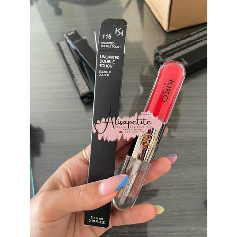 Son KIKO Unlimited Double Touch 2 Đầu - Son Kem Lì và Bóng Dưỡng Cao Cấp