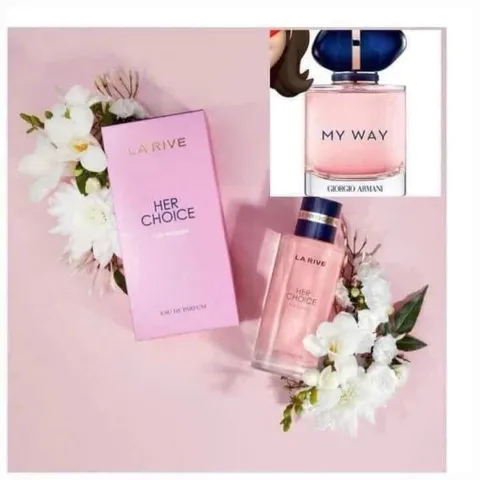 Nước Hoa HER CHOICE by La Rive 90ml - Hương Thơm Giống MY WAY ARMANI, Sang Trọng và Quyến Rũ, Chai Đẹp Fullbox