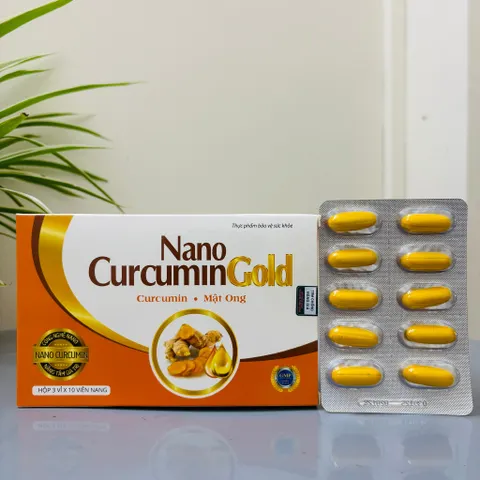 Viên Nghệ Dạ Dày Nano Curcumin Mật Ong Gold - Hỗ Trợ Tiêu Hóa và Làm Đẹp Da - Giảm Viêm Loét Dạ Dày 30 Viên