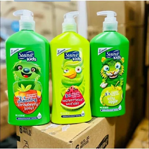 Sữa tắm gội cho bé hương hoa quả  không cay mắt Suave kids
