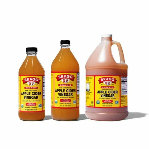 Giấm Táo Hữu Cơ Bragg Mỹ - Giấm Không Lọc, Chứng Nhận USDA, Chai Thủy Tinh 473ml - Lợi Ích Sức Khỏe Tự Nhiên