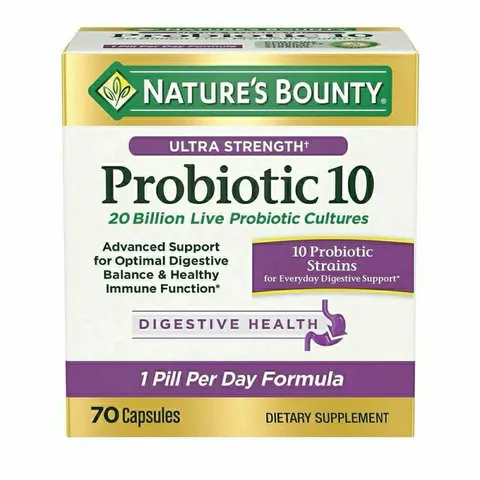 Viên Uống Men Tiêu Hoá Nature's Bounty Ultta Strength Probiotic 10