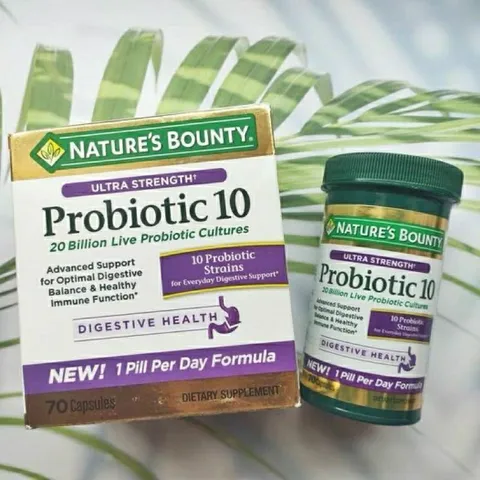 Viên Uống Men Tiêu Hoá Nature's Bounty Ultta Strength Probiotic 10