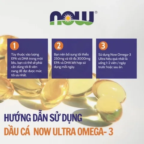 [ Date 9/27] Viên bổ sung Omega-3 Now Ultra Omega-3 fish oil