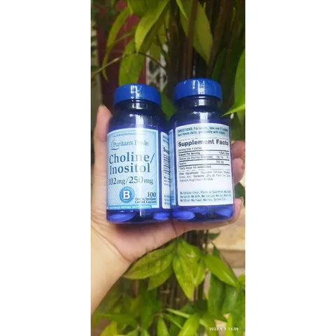 [Date 8/27] Viên uống tăng cường hệ miễn dịch, cải thiện thiếu máu và tim mạch Puritans pride Choline Inositol