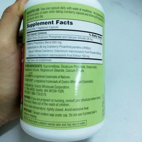 [Date 2026] Viên uống hỗ trợ đường tiết niệu, tiêu hoá Trunature Cranberry 650mg 140 viên