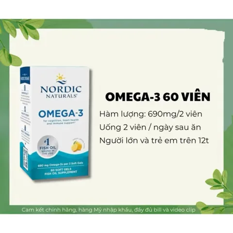 Viên uống bổ sung Omega 3 Nordic Naturals Lemon Flavor 690mg hương chanh