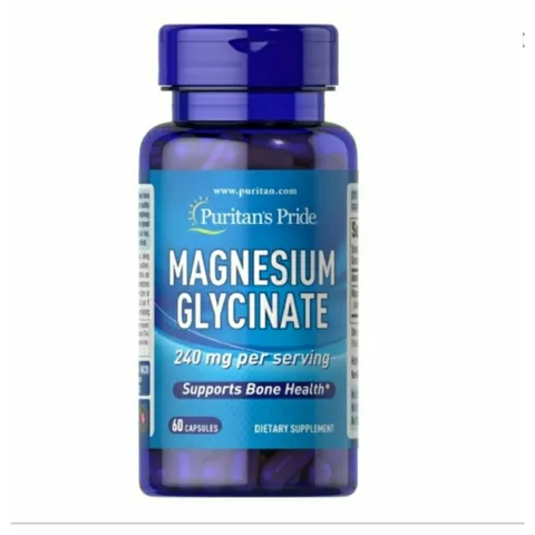 Viên Uống Magiê Hỗ Trợ Xương Cơ , Hệ Thần Kinh Magnesium Glycinate 240mg Puritan's Pride