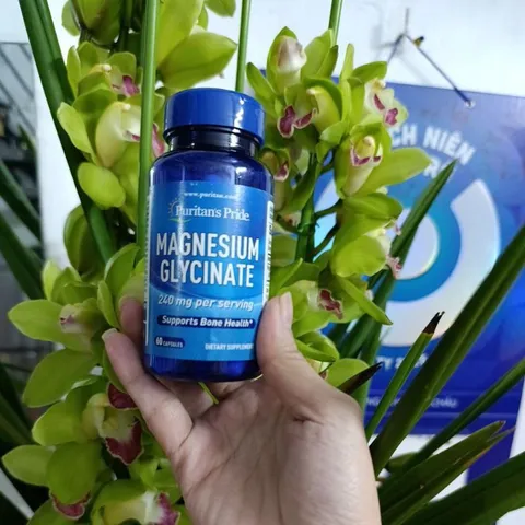 Viên Uống Magiê Hỗ Trợ Xương Cơ , Hệ Thần Kinh Magnesium Glycinate 240mg Puritan's Pride