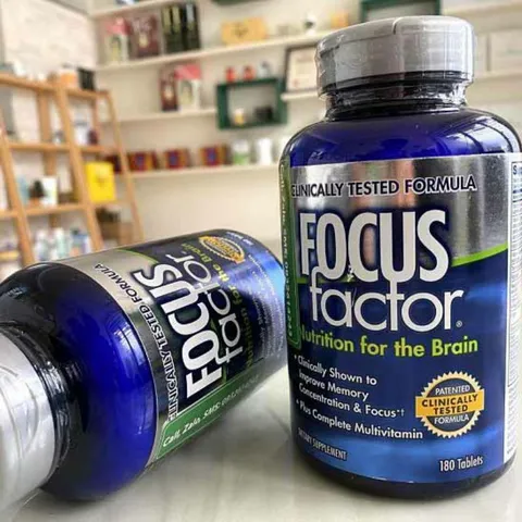 Viên Uống Bổ Não Focus Factor - Tăng Cường Trí Nhớ và Tập Trung 180 Viên - Sản Phẩm Từ Mỹ Cho Người Làm Việc Căng Thẳng