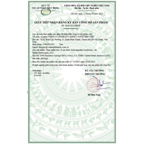 Viên uống Nhân sâm Ấn Độ Ashwagandha Youtheory 1000mg - Giảm căng thẳng, cải thiện sức khỏe tổng thể - 180 viên từ Mỹ
