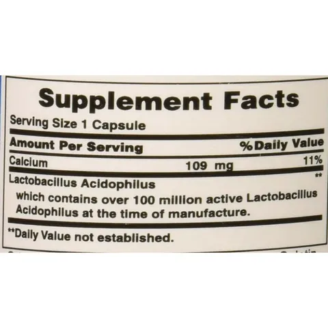 Viên Probiotic Acidophilus Puritan's Pride 100 Viên - Hỗ Trợ Tiêu Hóa Tốt, Cân Bằng Lợi Khuẩn Đường Ruột, Giảm Đầy Bụng, Khó Tiêu