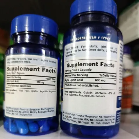 [ Date 2027] Viên ngăn ngừa tàn nhang, lão hoá, đẹp da Alpha Lipoic Acid 300mg - 600mg 60 viên