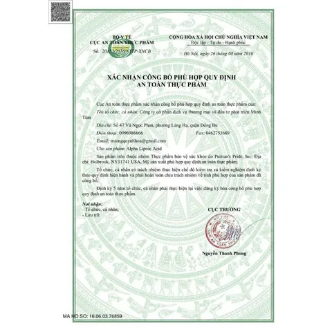 [ Date 2027] Viên ngăn ngừa tàn nhang, lão hoá, đẹp da Alpha Lipoic Acid 300mg - 600mg 60 viên