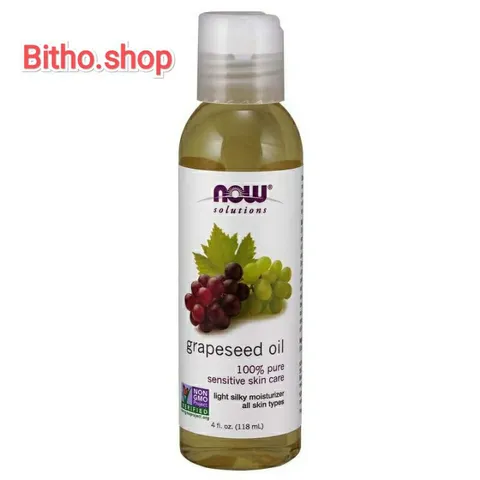 Dầu Hạt Nho Now 100% Pure - Chăm Sóc Da Nhạy Cảm, Làm Mờ Sẹo, Dưỡng Ẩm Tự Nhiên, Thích Hợp Mọi Loại Da