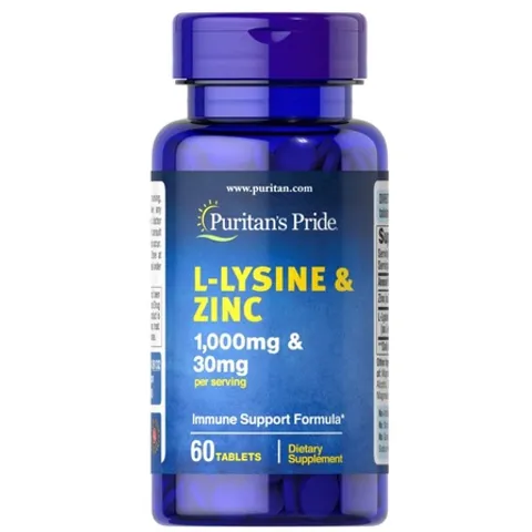 [10/25] Viên giảm mụn bổ sung L- Lysine 1000mg & zinc 30mg 60 viên